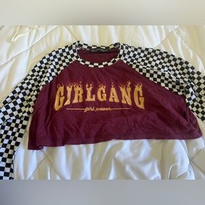 Girl power crop top